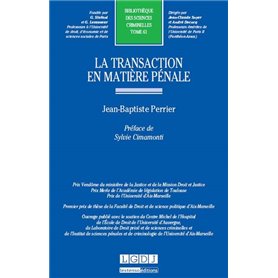 la transaction en matière pénale