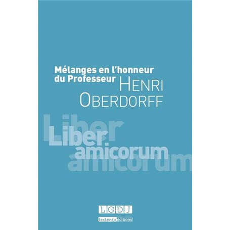 mélanges en l'honneur du professeur henri oberdorff