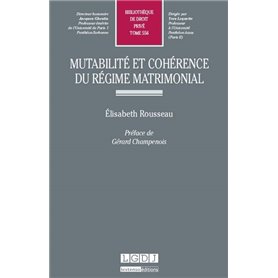 mutabilité et cohérence du régime matrimonial