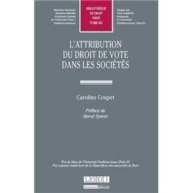 l'attribution du droit de vote dans les sociétés