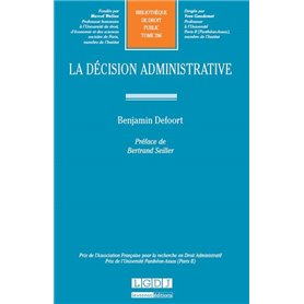 LA DÉCISION ADMINISTRATIVE