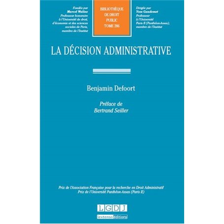 LA DÉCISION ADMINISTRATIVE