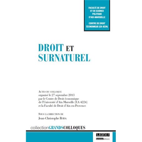 DROIT ET SURNATUREL