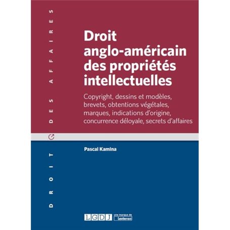 droit anglo-américain des propriétés intellectuelles