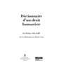 dictionnaire d'un droit humaniste