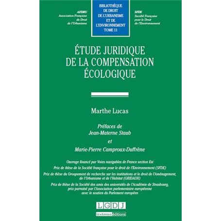 ÉTUDE JURIDIQUE DE LA COMPENSATION ÉCOLOGIQUE