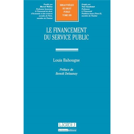 LE FINANCEMENT DU SERVICE PUBLIC