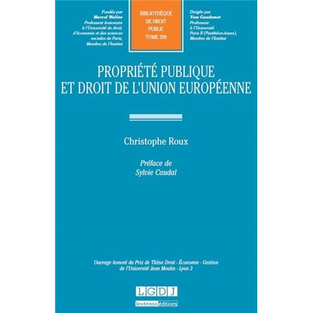 PROPRIÉTÉ PUBLIQUE ET DROIT DE L'UNION EUROPÉENNE