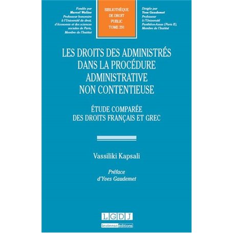 les droits des administrés dans la procédure administrative non contentieuse