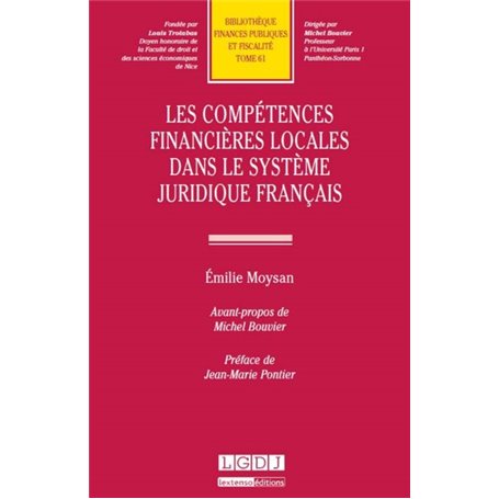 les compétences financières locales dans le système juridique français