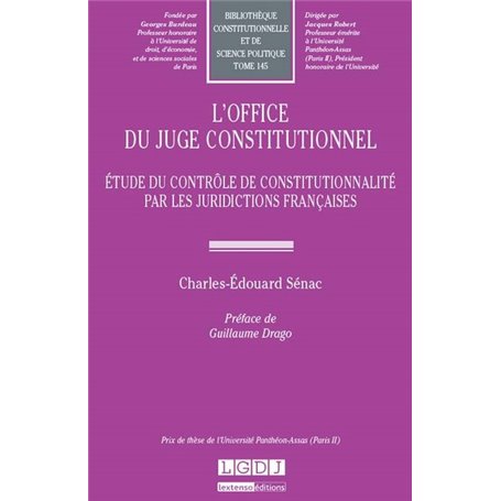 L'OFFICE DU JUGE CONSTITUTIONNEL