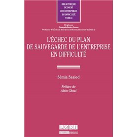 l'échec du plan de sauvegarde de l'entreprise en difficulté