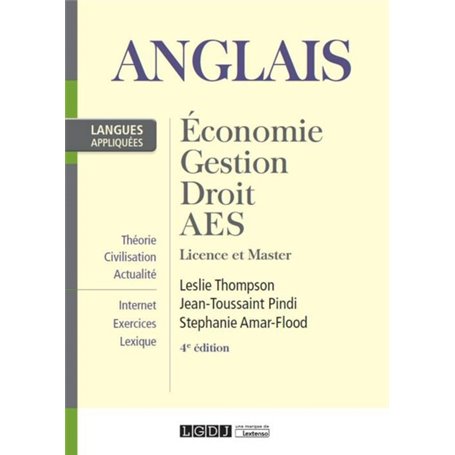ANGLAIS : ECONOMIE, GESTION, DROIT, AES - 4EME EDITION