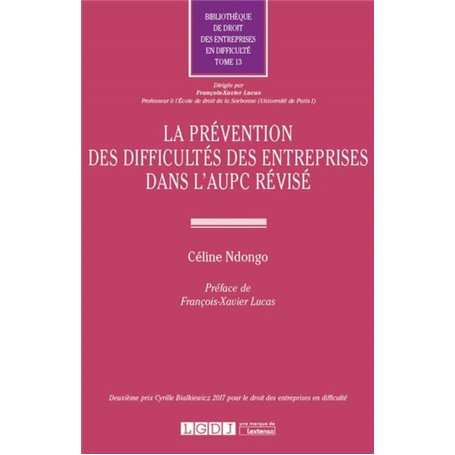 LA PREVENTION DES DIFFICULTES DES ENTREPRISES DANS L AUPC REVISE