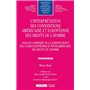 L INTERPRETATION DES CONVENTIONS AMERICAINE ET EUROPEENNE DES DROITS DE L HOMME