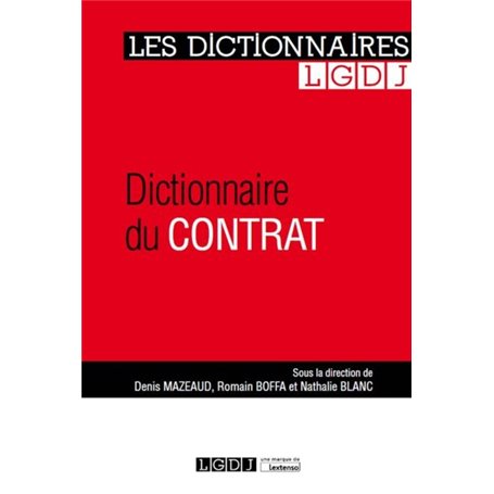 DICTIONNAIRE DU CONTRAT