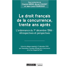 LE DROIT FRANÇAIS DE LA CONCURRENCE