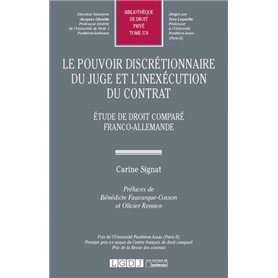 LE POUVOIR DISCRETIONNAIRE DU JUGE ET L INEXECUTION DU CONTRAT