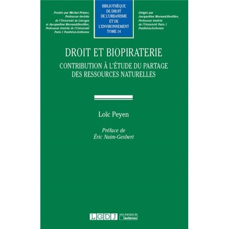 DROIT ET BIOPIRATERIE