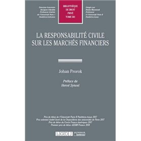 LA RESPONSABILITE CIVILE SUR LES MARCHES FINANCIERS