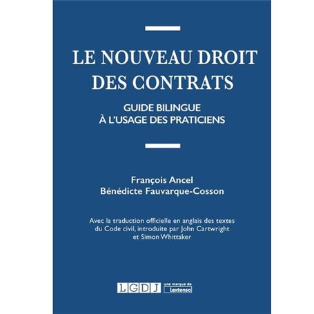 Le nouveau droit des contrats