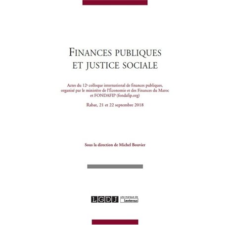 FINANCES PUBLIQUES ET JUSTICE SOCIALE