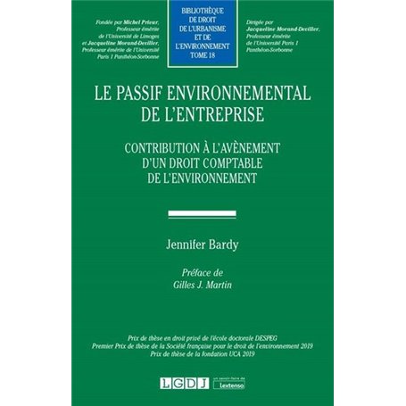 Le passif environnemental de l'entreprise