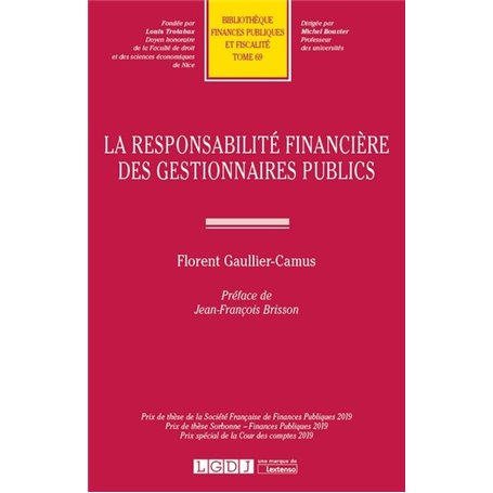 La responsabilité financière des gestionnaires publics