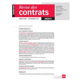 Revue des contrats n°3-2020