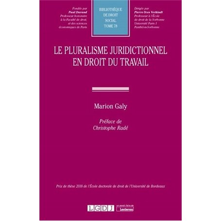 Le pluralisme juridictionnel en droit du travail