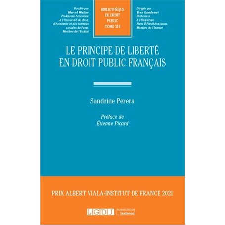 Le principe de liberté en droit public français