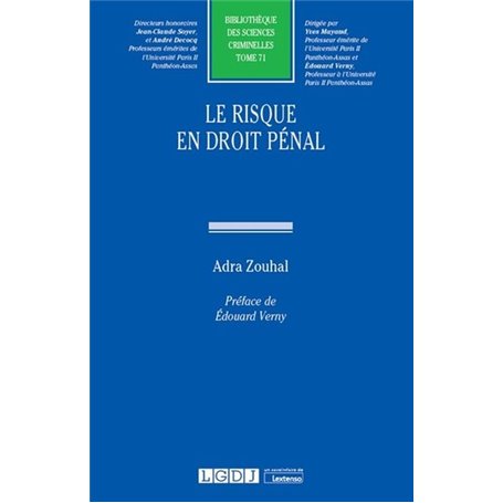 Le risque en droit pénal