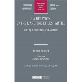 La relation entre l'arbitre et les parties