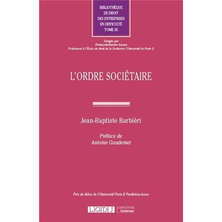 L'ordre sociétaire