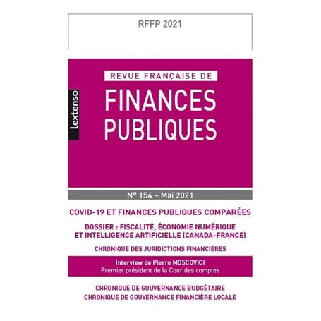 Revue Française de Finances Publiques N°154-Mai 2021