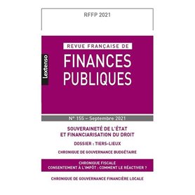 Revue Française de Finances Publiques N°155-Septembre 2021
