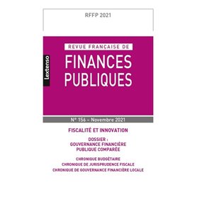 Revue Française de Finances Publiques  N°156 - Novembre 2021