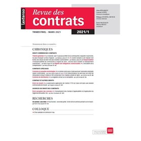 Revue des contrats N°1-2021