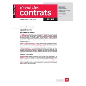 Revue des contrats N°2-2021