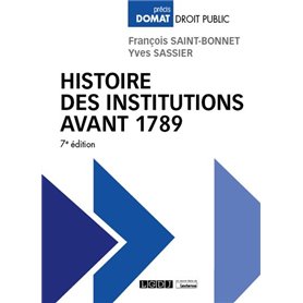 Histoire des institutions avant 1789