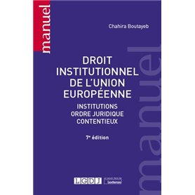 Droit institutionnel de l'Union européenne