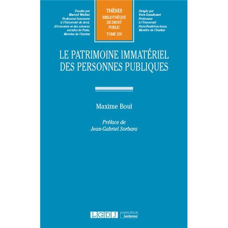 Le patrimoine immatériel des personnes publiques