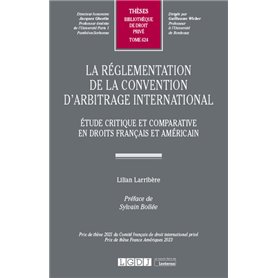 La réglementation de la convention d'arbitrage international