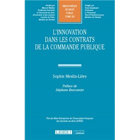 L'innovation dans les contrats de la commande publique