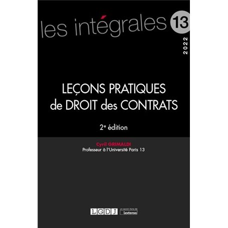 Leçons pratiques de droit des contrats