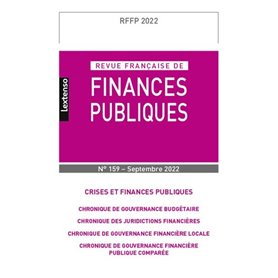 Revue Française de Finances Publiques  N°159-2022