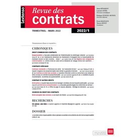 Revue des Contrats N°1-2022