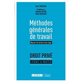 Méthodes générales de travail