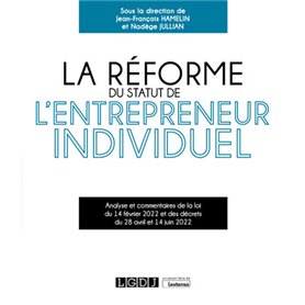 La réforme du statut de l'entrepreneur individuel