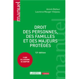 Droit des personnes, des familles et des majeurs protégés